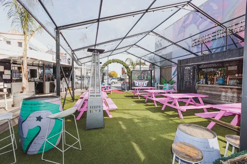 Marquee Garden space at Pink Lemonade