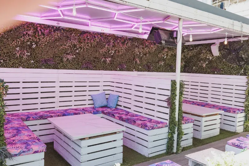 The Booths space at Pink Lemonade